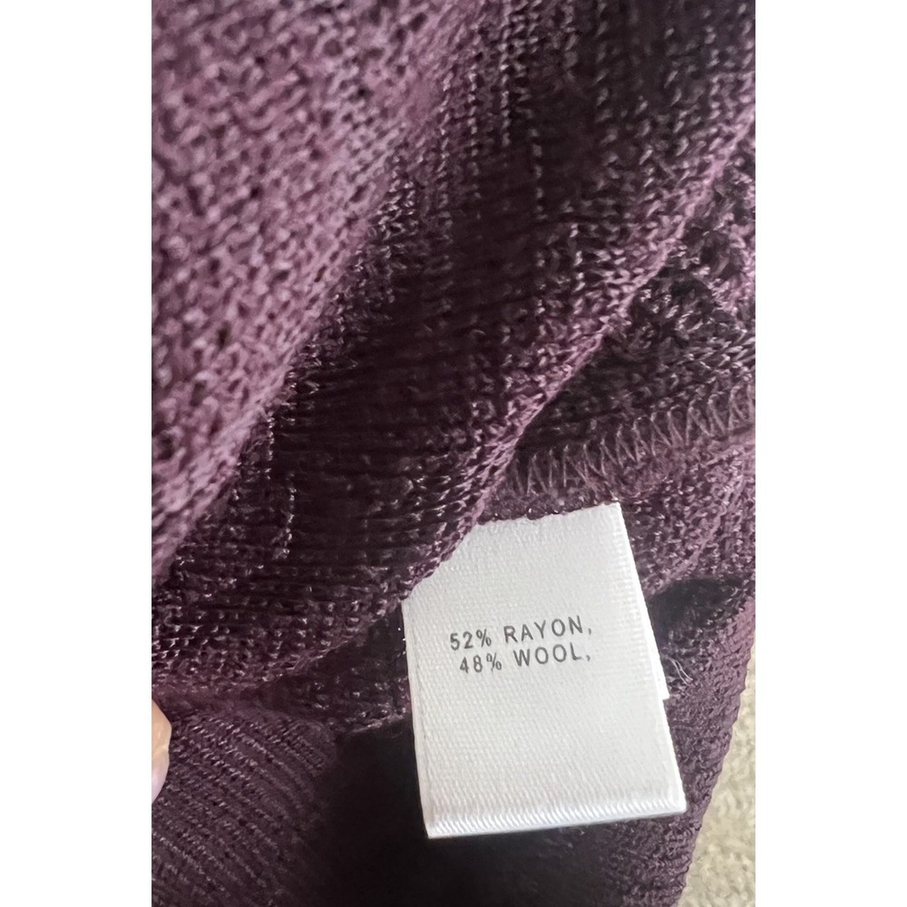 St. John (black Label) Long Sleeve Full Zip V-neck Cardigan Burgundy L Floral - Picture 3 of 6